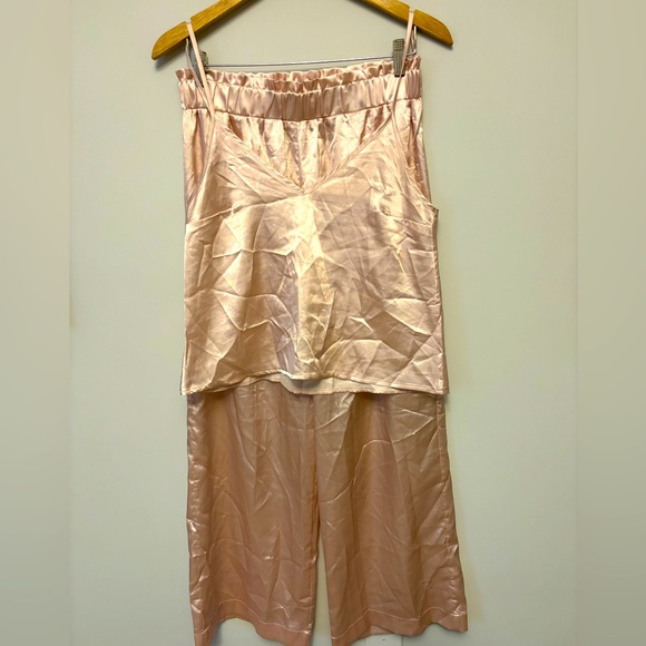Bolongaro Trevor silky pink 2pc pajama set | M - Picture 1 of 8